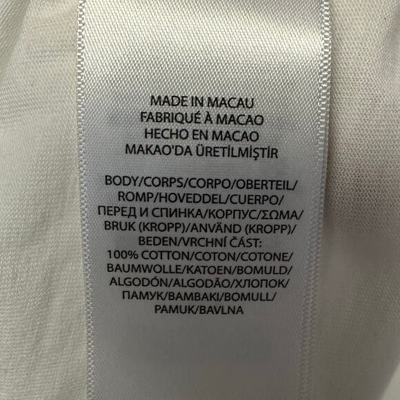 Polo Ralph Lauren Polo Bear Graphic Tee White Long Sleeve Shirt Boys Small *FLAW - Picture 5 of 7